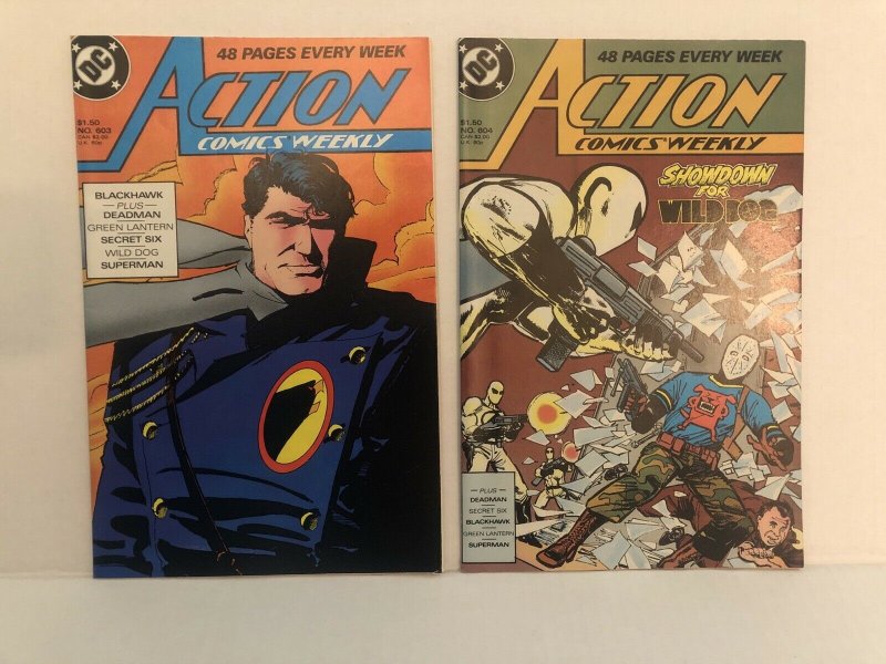 Action Comics #601 - 604  Lot Of 4