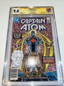 Captain Atom (1987) #1 (CGC 9.4 SS) Sketch Broderick |CPV Canadian Price Variant