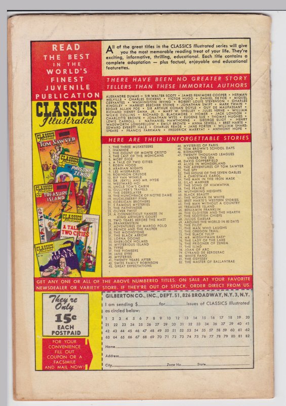 Classics Illustrated – The Odyssey #81 HRN 82 (Mar 1951) VG Gilberton