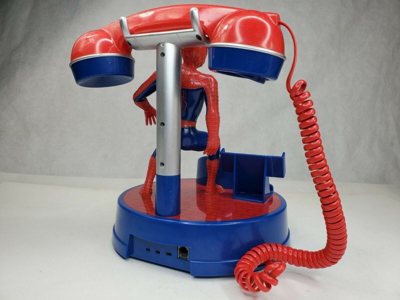 Spider-Man 2 Rotary Home Phone Vintage MARVEL Retro 2004 Limited NM