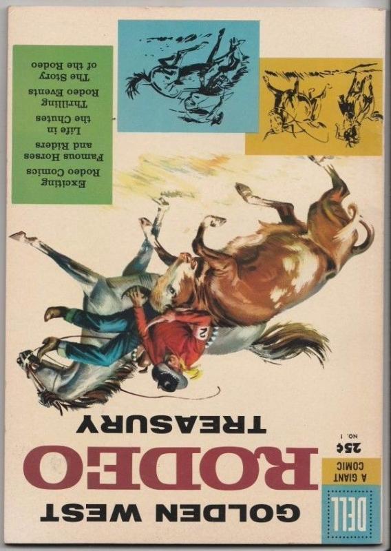 Dell Giant Golden West Rodeo Treasury 1 Strict 9.0 VF/NM Aff-Grade(Oct-57)Riders