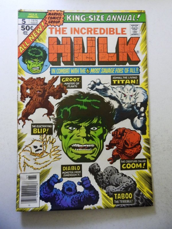 The Incredible Hulk Annual #5 (1976) VG/FN Condition