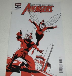 Avengers #43 Michael Cho Two-Tone Variant Comic Marvel 2021 Wasp Ant Man Aaron