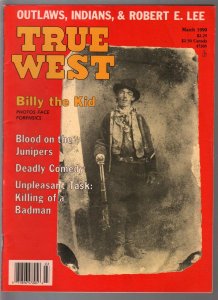 True West 3/1990-Billy the Kid-Robert E. Lee-Outlaws-pulp thrills-VF