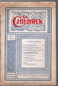 PULP:  The Children #1 1/1901-1st issue-Bugville Circus-Chinese New Year-VG