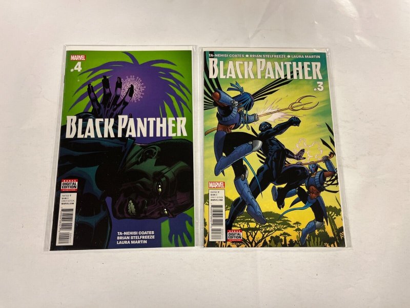 3 Black Panther Marvel Comics books #1 3 4 Coates 16 RC46