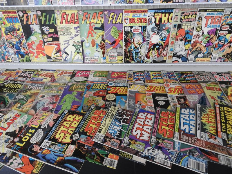 Huge Lot Silver/Bronze 180+ Comics W/ Iron Man, Flash, Spiderman, +More see desc