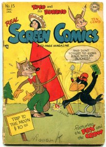 REAL SCREEN COMICS #15 1947-FOX AND CROW- DC Funny Animals