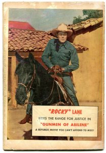 FAWCETT MOVIE COMIC #7 ROCKY LANE BOB POWELL ART 1950 G/VG