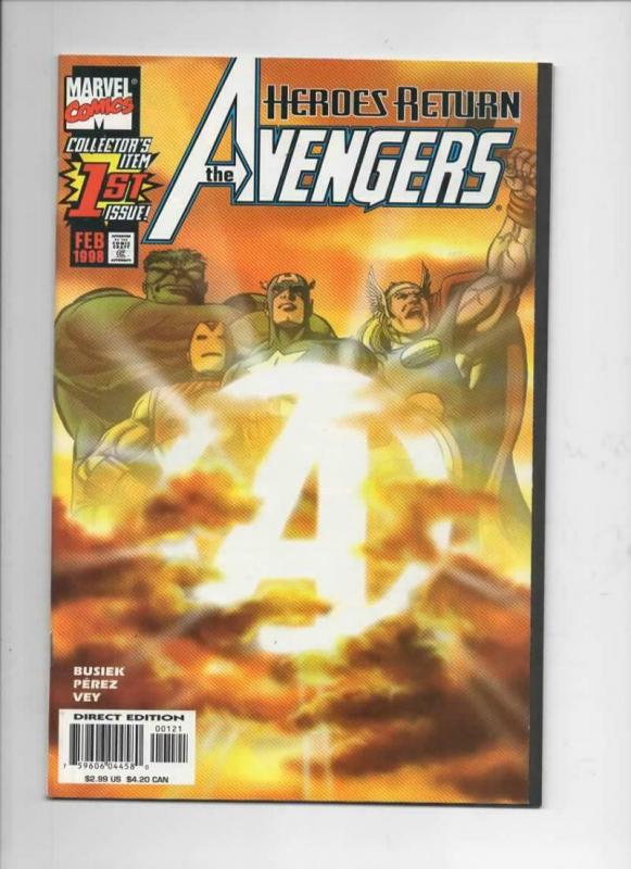 AVENGERS #1, NM-, Captain America, Thor, Hulk, 1998, more Marvel in store