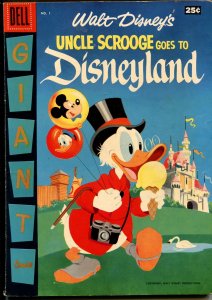 Uncle Scrooge Goes to Disneyland #1  1957 - Dell  -VG/FN - Comic Book