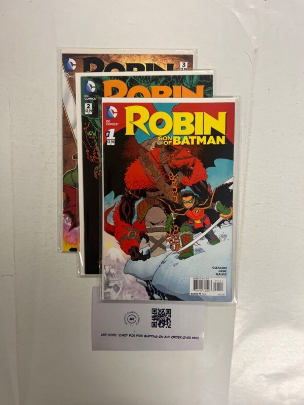 3 Robin DC Comic Books # 1 2 3 Batman Superman Wonder Woman Flash 75 RC19