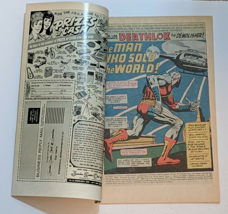 Astonishing Tales #32 (Nov 1975, Marvel) VF- 7.5 Deathlok 