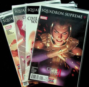 Squadron Supreme #9-12 (Jul-Oct 2016, Marvel) - 4 comics - Near Mint