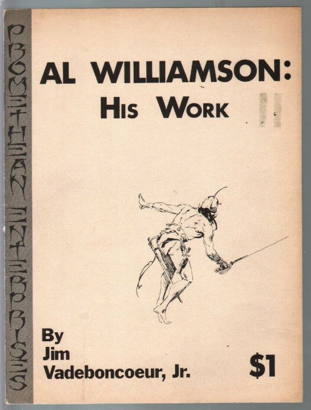 Al Williamson: His Work 1971-detailed checklist-Jim Vadeboncoeur Jr -FN-