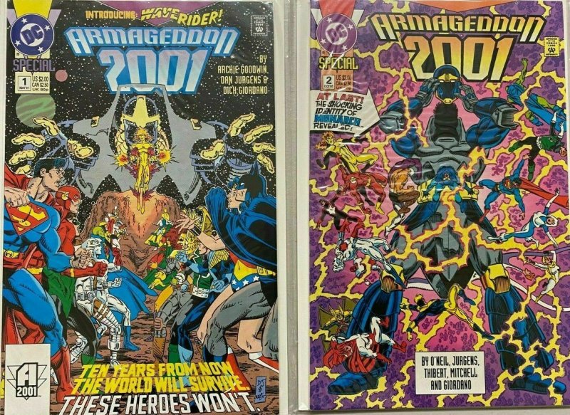 Armageddon 2001 set#1-2 8.5 VF+ (1991)