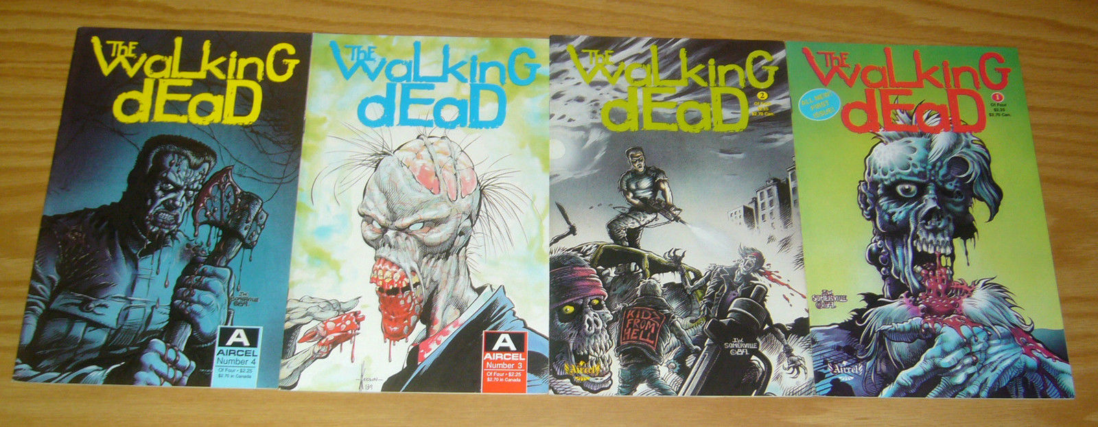 the Walking Dead #1-4 VF/NM complete series - aircel comics - zombies 2