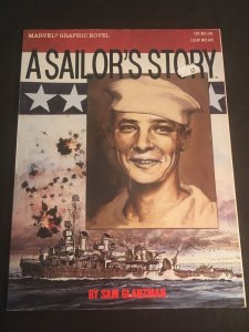 A SAILOR'S STORY by Sam Glanzman, Marvel Graphic Novel Softcover, 1988