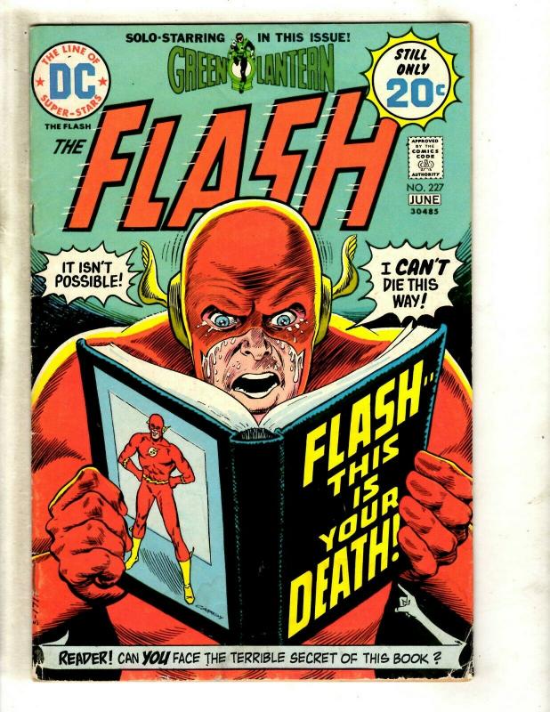 Flash # 227 FN- DC Comic Book SIGNED By Julius Schwartz Batman Superman J371