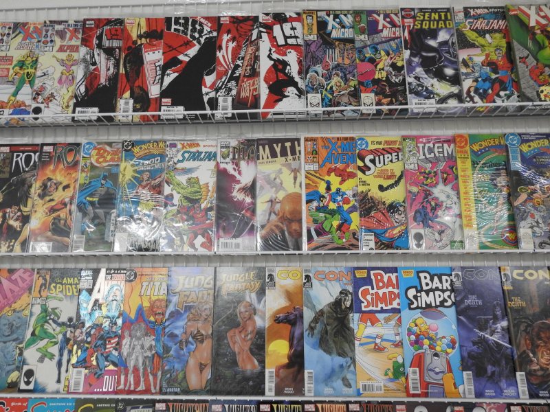 Huge Lot of 190 Comics W/ X-Men, Thor, Wonder Woman Avg. VF- Condition!