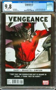 Vengeance #1  (2011) CGC Graded 9.8! 1st America Chavez!