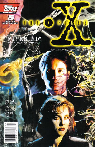 X-Files, The #5 (Newsstand) FN ; Topps | David Duchovny Gillian Anderson
