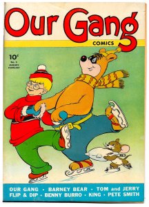 Gorgeous Copy! OUR GANG #3 (Jan 1943) 10 pgs by Walt Kelly! Plus Barney Bear!