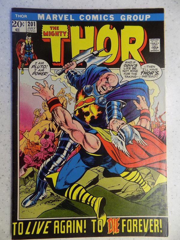 THE MIGHTY THOR # 201 MARVEL GODS JOURNEY ACTION ADVENTURE