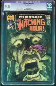 WITCHING HOUR #13 1971-CGC GRADED 9.0 OFF-WHITE PAGES-CLASSIC COVER 0207080006