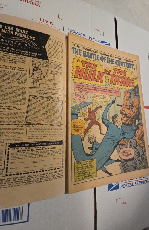 Fantastic Four #25 (1964)Incredible Hulk vs The thing. see dcription