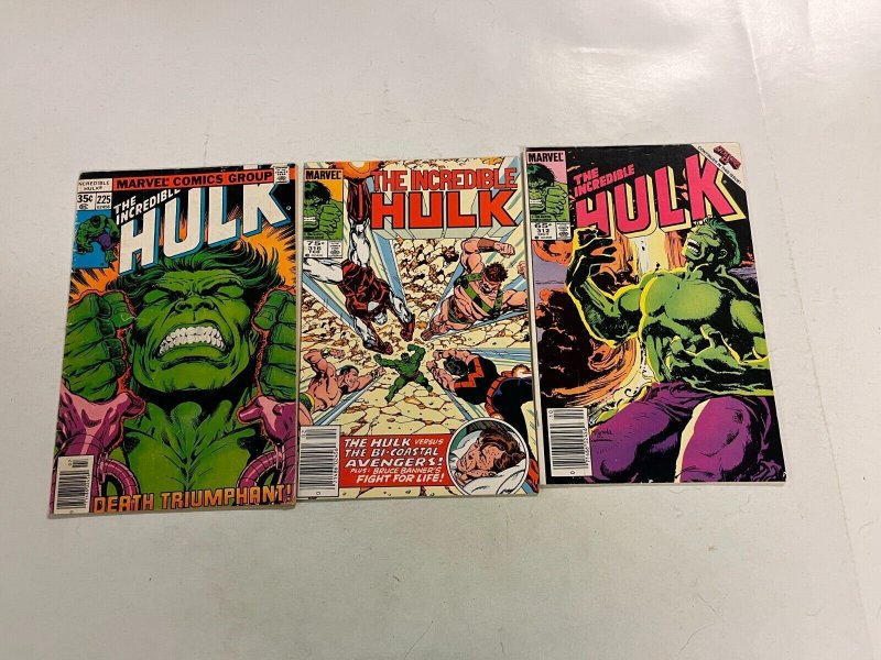 5 Incredible Hulk Marvel Comics books #225 251 267 312 316 45 TS4