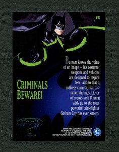 Batman Forever Card #6 ( Mint ) / Val Kilmer / 1995 Fleer