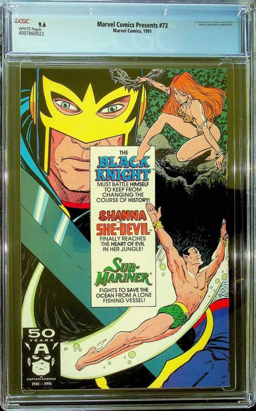 Marvel Comics Presents #73 (1991) - 9.6 - CGC Cert#4007869022