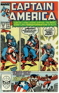 Captain America #355 (1968) - 8.5 VF+ *Missing Persons*