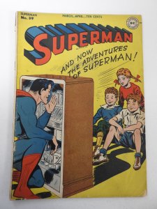 Superman #39 (1946) VG Condition 1 in spine split