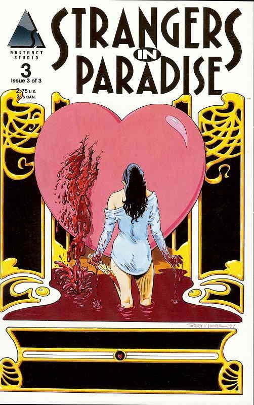 Strangers in Paradise #3 Gold Variant VF/NM ; Abstract | Terry Moore Gold Series