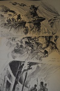 1969 JACK GAUGHAN St Louiscon Portfolio w/ 4 Prints