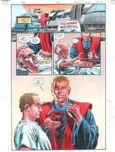 Gog (Villains) #1 p.3 Color Guide Art - Superman Priest - 1998 by John Kalisz