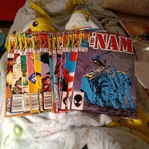 The Nam 14 Issue Marvel Comics Lot Run Set Vietnam War Collection copper age