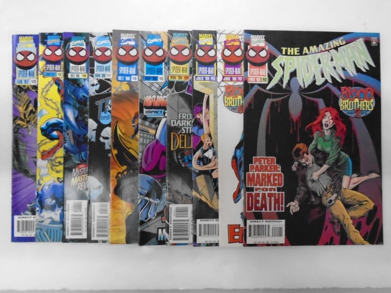 **Amazing Spider-Man #411-420. 10 High Grade Books.