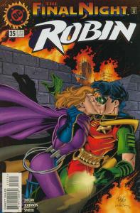 Robin #35 VF/NM ; DC | Chuck Dixon The Final Night Kiss Cover