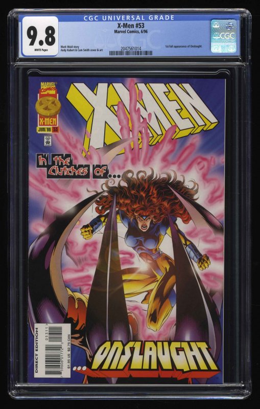 X-Men (1991) #53 CGC NM/M 9.8 White Pages 1st Onslaught!