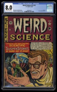 Weird Science #12 CGC VF 8.0 Off White to White High Grade EC! (#1) EC 1950!