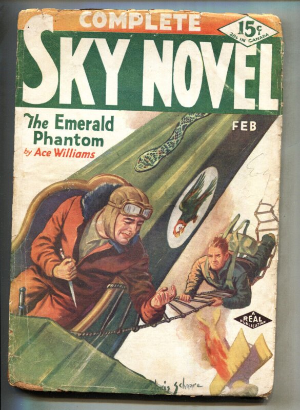 Complete Sky Novel #5 Feb 1931-SUPER RARE aviation pulp magazine