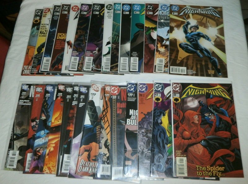 Nightwing V2 #3,5,6,14,16,21 +++ Titans V1 #1-25 + Deathstroke, comics lot of 65