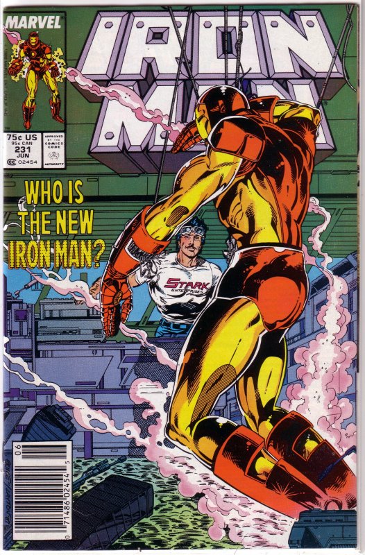 Iron Man   vol. 1  #231 FN (Stark Wars 7) Michelinie/Layton, new armor