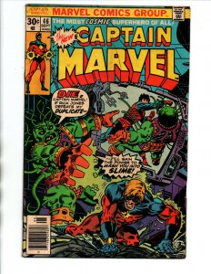 Captain Marvel #46 newsstand - Supreme Intelligence - 1976 - VF