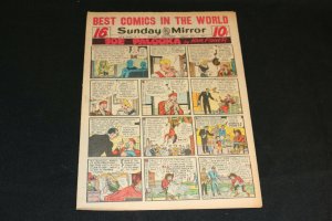 1951 Sunday Mirror Weekly Comic Section July 1st (Fine+) Gambling Superman
