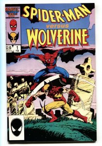 Spider-Man versus Wolverine #1 comic book 1987 Marvel Cross-over High Grade  NM-