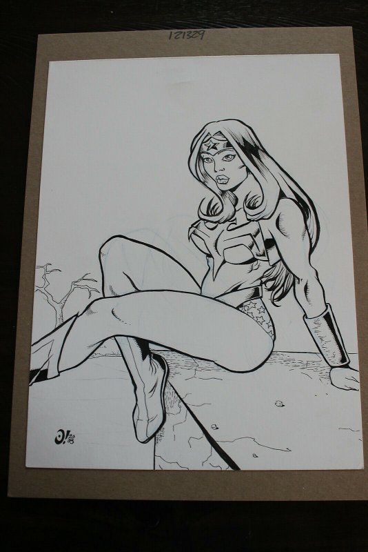 Wonder Woman Con Sketch Original Art (2003)